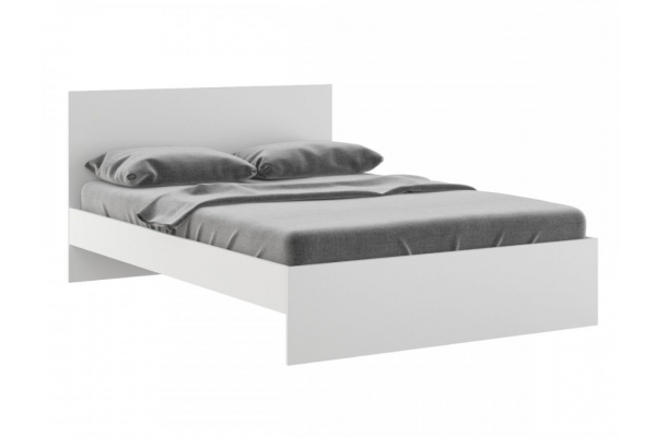 Кровать 1400 Осло модуль М13 с настилами Лайт Белый