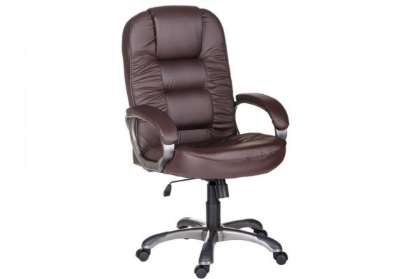 Кресло офисное Бруно ультра люкс коричневое
