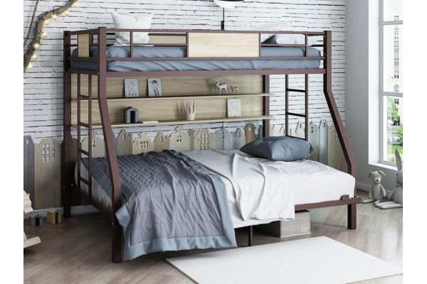 Двухъярусная кровать Гранада П 140 коричневый