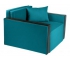 Кресло-кровать Милена с подлокотниками рогожка azure