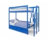 Двухъярусная кровать Svogen с ящиками синий
